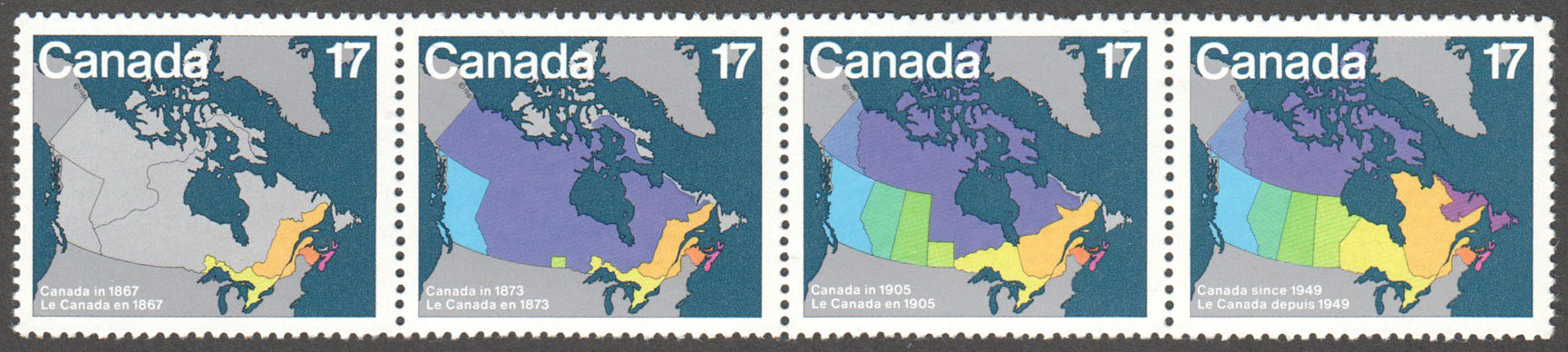 Canada Scott 893a MNH Strip (A3-1) - Click Image to Close